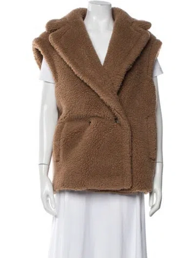 Pre-owned Max Mara Camel Hair Vest In Brown