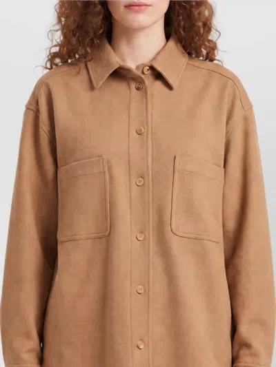 Max Mara Camel Hair Virgin Wool Jacket In Brown