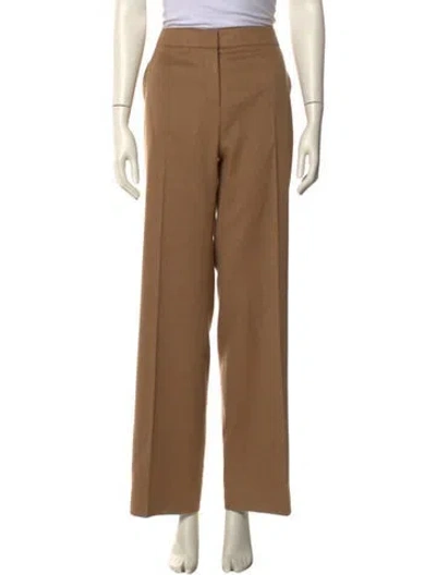 Pre-owned Max Mara Camel Hair Wide Leg Pants In Brown