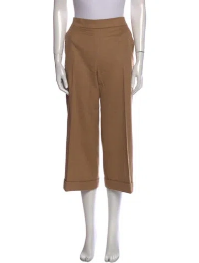 Pre-owned Max Mara Camel Hair Wide Leg Pants In Neutral