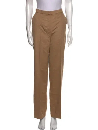 Pre-owned Max Mara Camel Hair Wide Leg Pants In Neutral