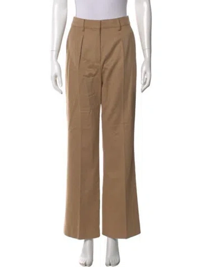 Pre-owned Max Mara Camel Hair Wide Leg Pants In Neutral