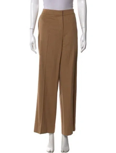 Pre-owned Max Mara Camel Hair Wide Leg Pants In Neutral