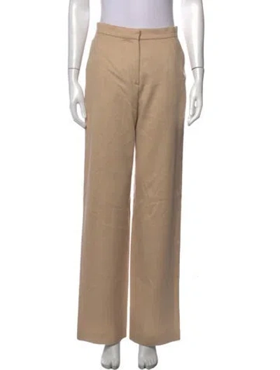 Pre-owned Max Mara Camel Hair Wide Leg Pants In Neutrals