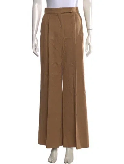 Pre-owned Max Mara Camel Hair Wide Leg Pants In Neutrals