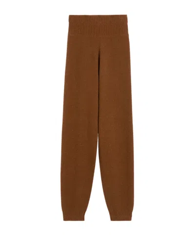 Max Mara Camel Jogging Trousers In Brown