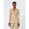 Max Mara Camel Linen Mxsfionda In Neutral