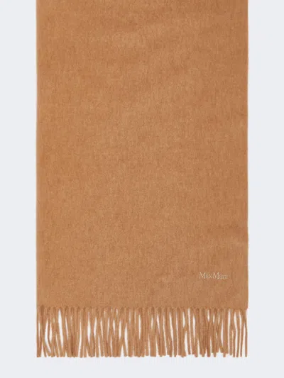 Max Mara Camel Logo Stole