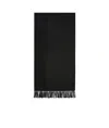 Max Mara Camel Logo Stole In Black