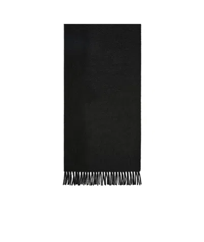 Max Mara Camel Logo Stole In Black