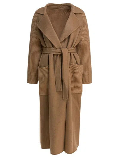 Max Mara Camel Long Coat Jackets And Coats Brown