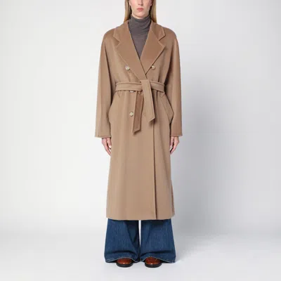 Max Mara Madame Wool And Cashmere Coat In Multi