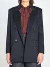 Max Mara Olimpia Blazer In Camel In Blue