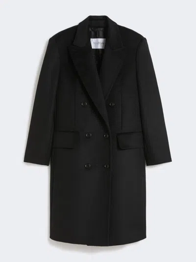 Max Mara Camel Olimpia Coat In Black