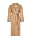 Max Mara Camel Ready Icon Coat Belted Coat In Camel