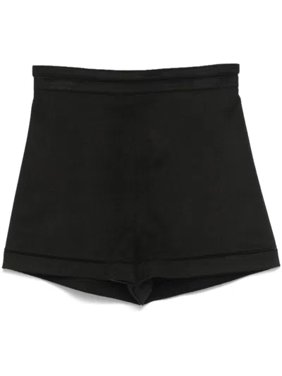 Max Mara High-waist Mini Shorts In Black  