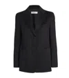 Max Mara Camel Single-breasted Blazer In Black
