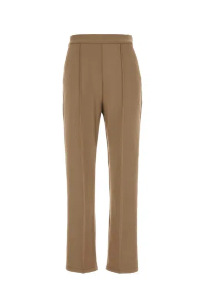 MAX MARA CAMEL STRETCH NYLON TEISMO PANT