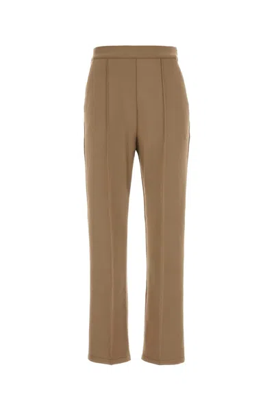 MAX MARA CAMEL STRETCH NYLON TEISMO PANT