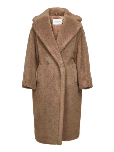 Max Mara Camel Teddy Teddy Bear Icon Coat Coat In Brown