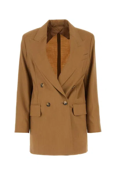 MAX MARA MAX MARA CAMEL TWILL MIRKO BLAZER