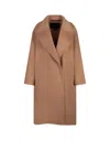 Max Mara Camel Valle Coat In Camel