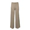 Max Mara Camel Virgin Wool Wide Zigote Trousers In Neutral