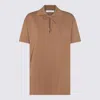 Max Mara Knitwear With Open Polo Collar And V-neck In Brown