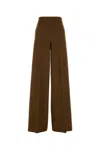 Max Mara Pantalone Dalla Gamba Ampia Axe1234 In Cammello Donna In Light Brown