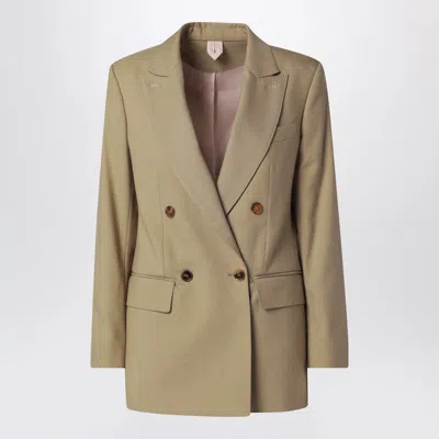 MAX MARA CAMEL WOOL-BLEND DOUBLE-BREASTED JACKET
