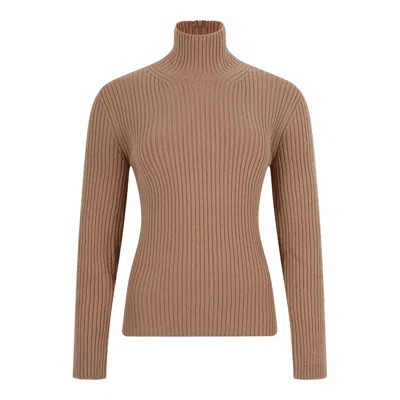 Max Mara Camel Wool-cashmere Sweater In Brown