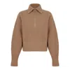 Max Mara Camel Wool Cashmere Sweater In Brown