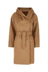Max Mara Camel Wool Coat In Neutral