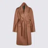 Max Mara Camel Wool Coat In Camel