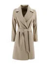 Max Mara Camel Wool Dravenna Coat In Gray