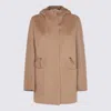Max Mara Camel Wool Giuda Coat In Nude
