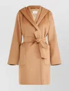 Max Mara Rialto Camel Wool Robe Coat