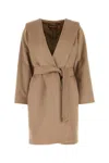 Max Mara Camel Wool Newmang Coat In Brown
