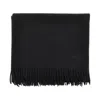 Max Mara Camel Wool Scarf In Black