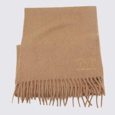Max Mara Camel Wool Scarves
