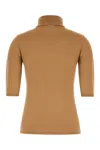 Max Mara Camel Wool Sweater In Cammello