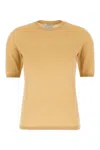 Max Mara Camel Wool Sweater In Yellow