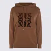 Max Mara Camel Wool Sweatshirt In Brown