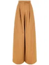 Max Mara Colonia Linen And Silk Wide-leg Pants In 中性色