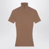 Max Mara Camel Wool Turtleneck In Black