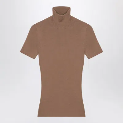 MAX MARA CAMEL WOOL TURTLENECK