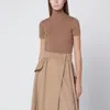Max Mara Camel Wool Turtleneck In Brown