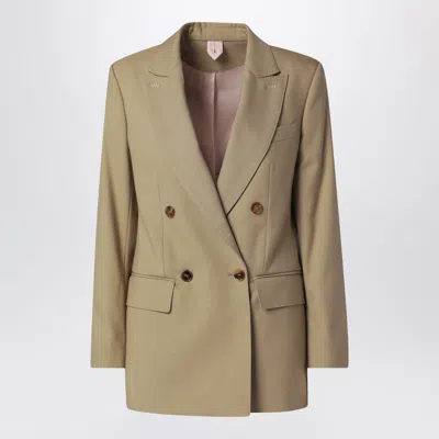 MAX MARA MAX MARA CAMEL WOOL-BLEND DOUBLE-BREASTED JACKET