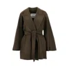Max Mara Camel-wool Belted Coat In Brown
