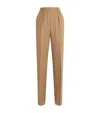 Max Mara Verbano Slim-fit Tailored Pants In Brown